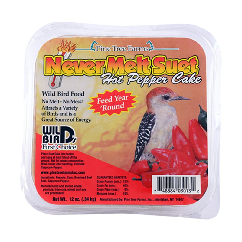 Pine Tree Farms Never Melt Suet Hot Pepper Bird Food (Pack of 12) - Image 5
